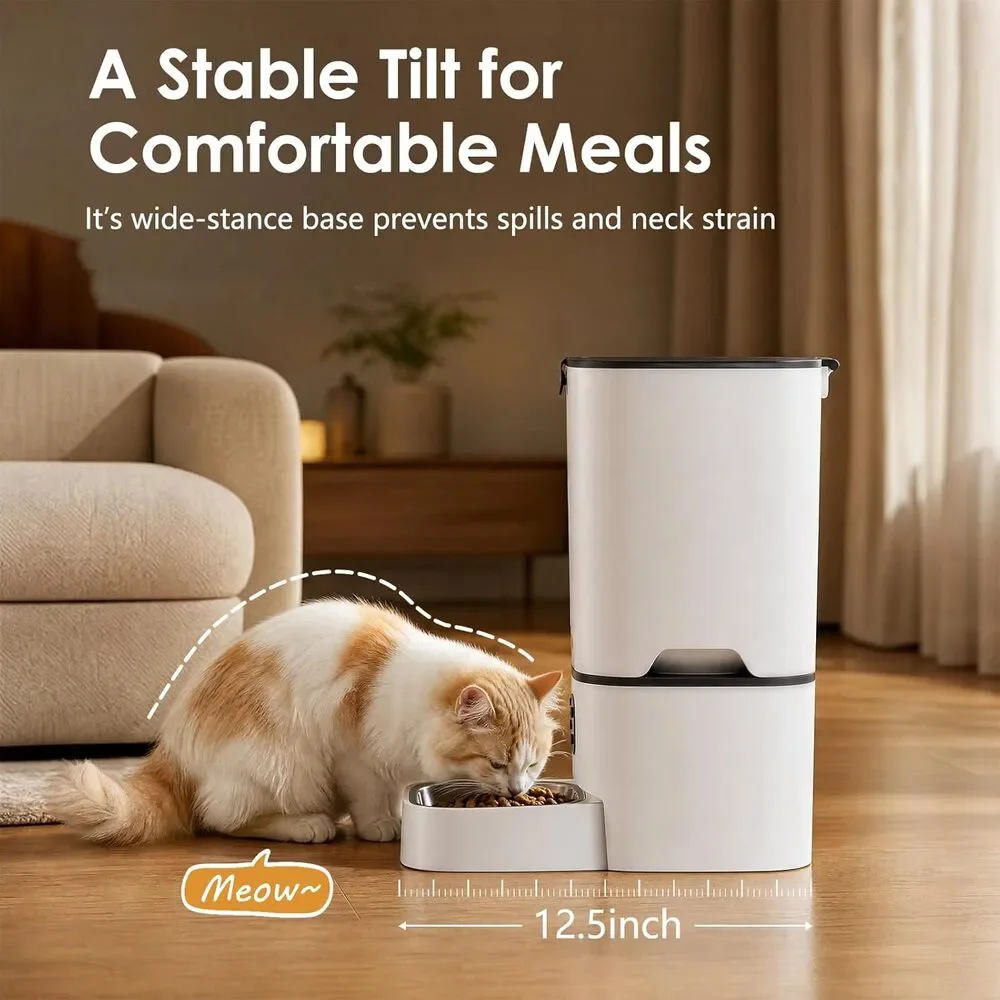 TYM Automatic Cat Feeder, 7L Large Capacity Cat Food Dispenser